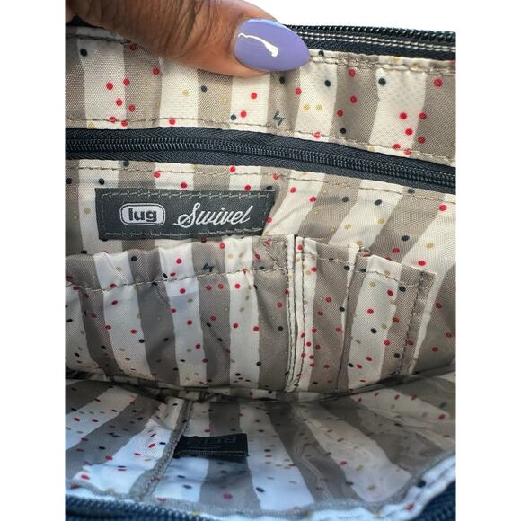 Lug Rainbow Navy Small Swivel Convertible Crossbody Bag - Picture 6 of 7